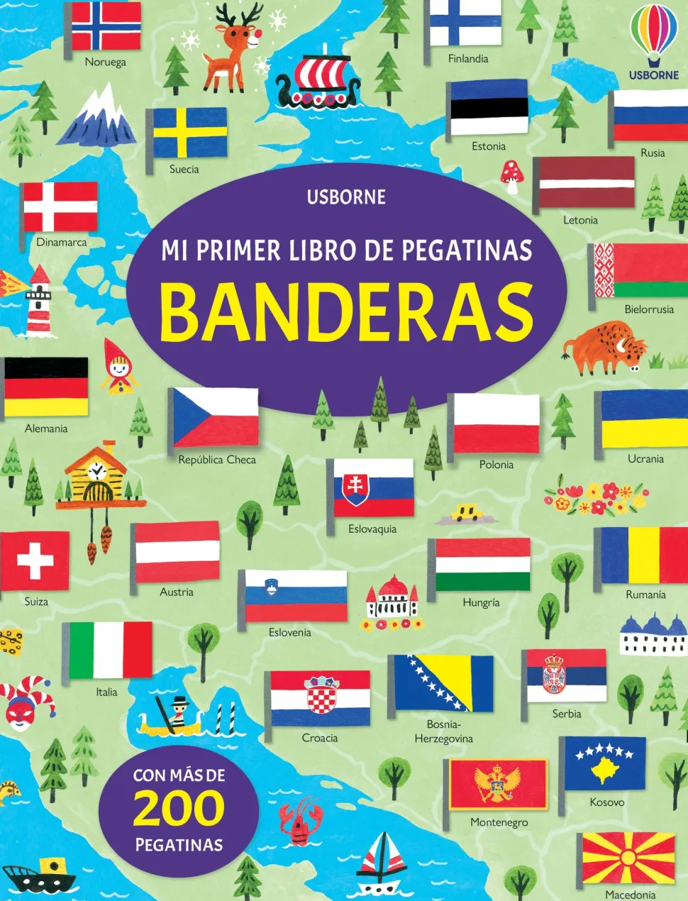 Mi primer libro de pegatinas · Banderas
