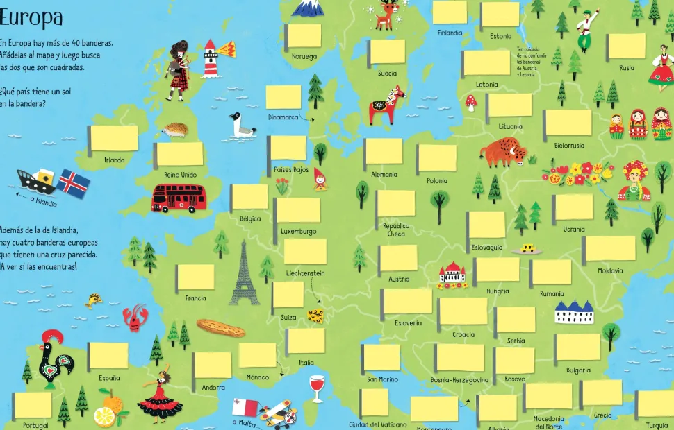 Mi primer libro de pegatinas · Banderas