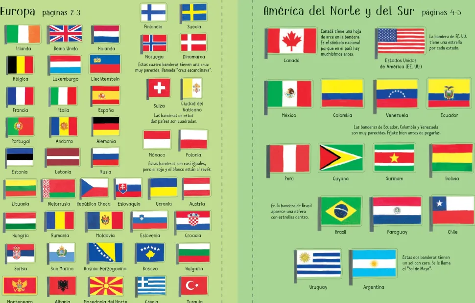 Mi primer libro de pegatinas · Banderas