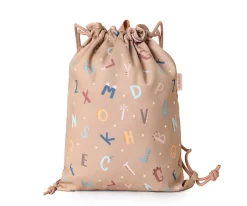 Mochila Saco Tela Funny Letters