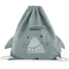 Mochila Saquito de Tela Shark · Trixie