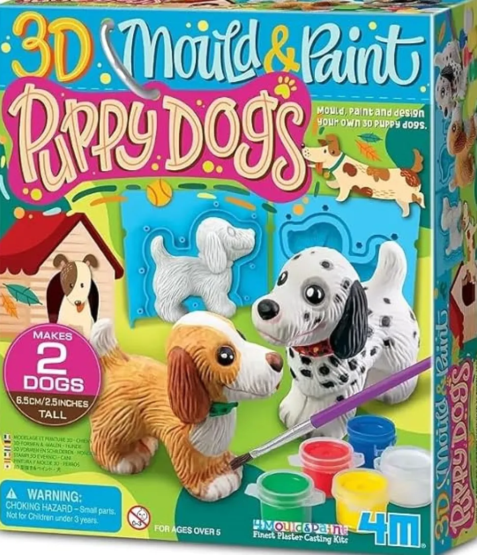 Moldea y Pinta Perritos 3D · 4M