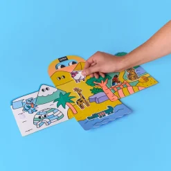 Montessori Animals con pegatinas reutilizables · Omy