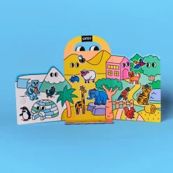 Montessori Animals con pegatinas reutilizables · Omy