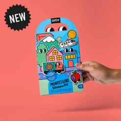 Montessori Vroom con pegatinas reutilizables · Omy