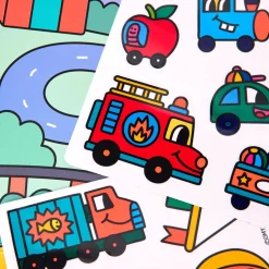 Montessori Vroom con pegatinas reutilizables · Omy