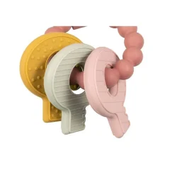 Mordedor Llavero Silicona Rosa · Little Dutch