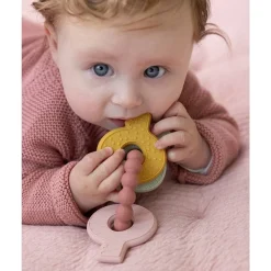 Mordedor Llavero Silicona Rosa · Little Dutch