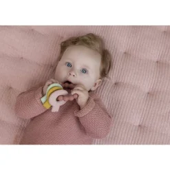 Mordedor Llavero Silicona Rosa · Little Dutch