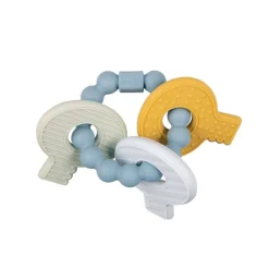 Mordedor Llavero Silicona Azul · Little Dutch