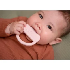 Mordedor silicona flor rosa · Little Dutch