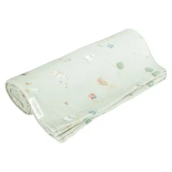 Muselina Algodón Orgánico Little Farm 120 x 120 · Little Dutch