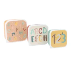 Pack 3 Cajas Almuerzo Funny Letters