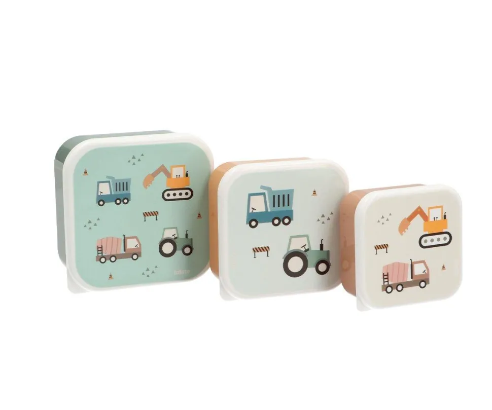 Pack 3 Cajas Almuerzo Trucks