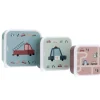 Pack 3 Cajas Almuerzo Vintage Cars