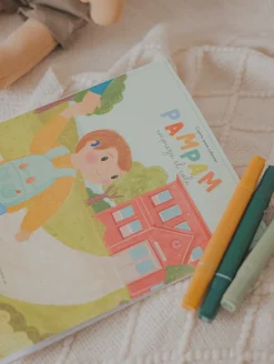 Pampam empieza el cole - Libro para colorear