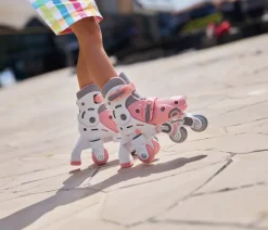 Patines en linea 2 Rosa pastel · Globber