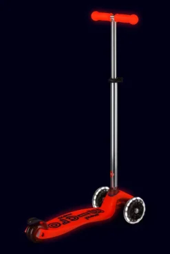 Patinete Maxi Deluxe Glow LED · Rojo