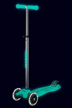 Patinete Maxi Deluxe Glow LED · Turquesa