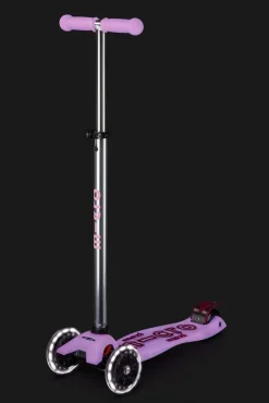 Patinete Maxi Deluxe Glow LED · Lila