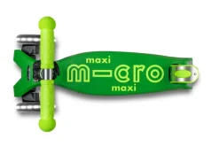Patinete Maxi Deluxe Plegable Neón LED · Verde/Amarillo