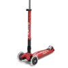 Patinete Maxi Deluxe Plegable LED · Rojo