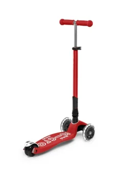 Patinete Maxi Deluxe Plegable LED · Rojo