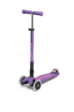 Patinete Maxi Deluxe Plegable Led · Lila