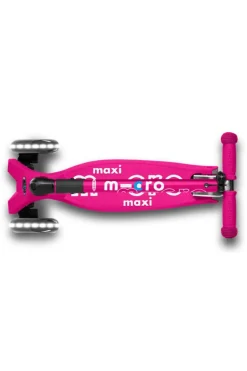 Patinete Maxi Deluxe Plegable LED · Rosa