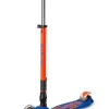 Patinete Maxi Deluxe Plegable Neón LED · Azul/Naranja