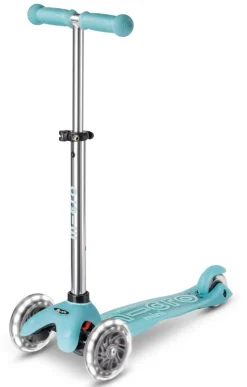 Patinete Mini Deluxe Glow LED · Aqua