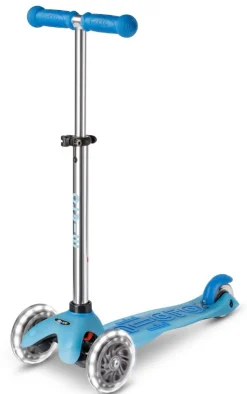 Patinete Mini Deluxe Glow LED · Azul