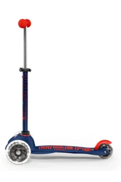 Patinete Mini Deluxe LED · Azul/Rojo