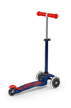 Patinete Mini Deluxe LED · Azul/Rojo