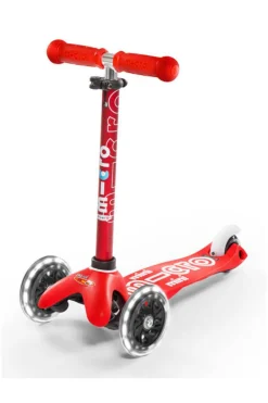 Patinete Mini Deluxe LED · Rojo