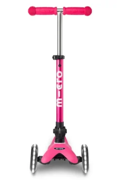 Patinete Mini Deluxe Plegable LED · Rosa