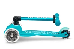 Patinete Mini Deluxe Plegable LED · Aqua