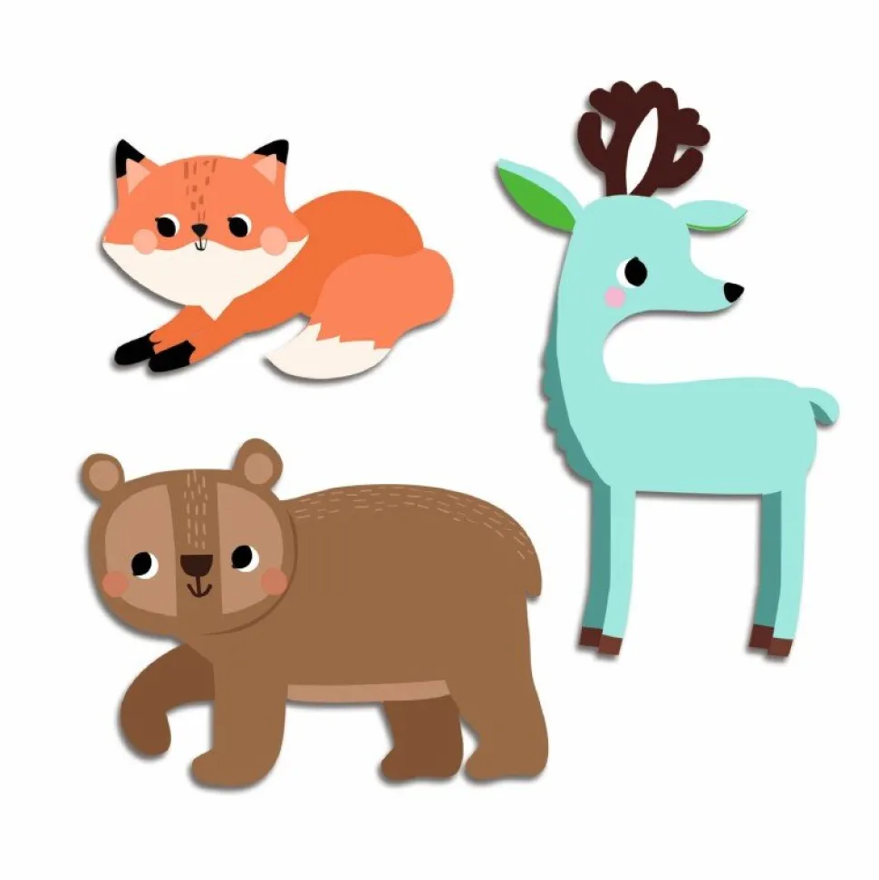 Pegatinas Animales del bosque · DJECO