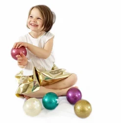 Pelota Glitter Purpura 10 cm · Ratatam
