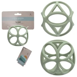 Pelota sensorial silicona verde · Little Dutch