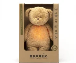 Peluche Luz-Sonido Oso Orgánico Moonie Capuccino Natur