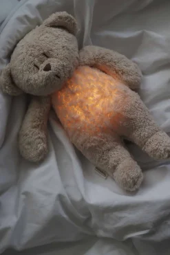 Peluche Luz-Sonido Oso Orgánico Moonie 2.0 Grey