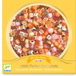 Perlas alfabeto doradas · DJECO