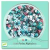 Perlas alfabeto plateadas · DJECO