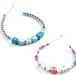 Perlas alfabeto plateadas · DJECO