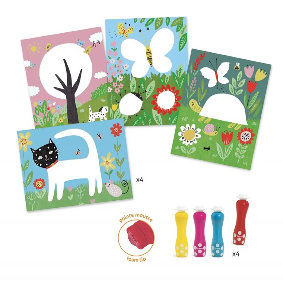 Pintura colorear a puntitos · DJECO