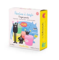 Pintura de dedos fluorescente Schmouks · Moulin Roty