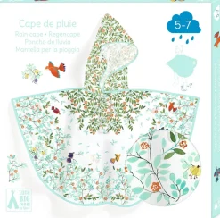 Poncho de Lluvia DJECO · Follaje S 110-122 cm