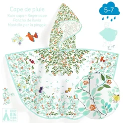 Poncho de Lluvia DJECO · Follaje S 110-122 cm