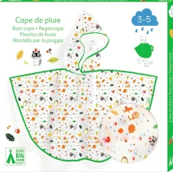Poncho de Lluvia DJECO · Maleza XS 90-110 cm